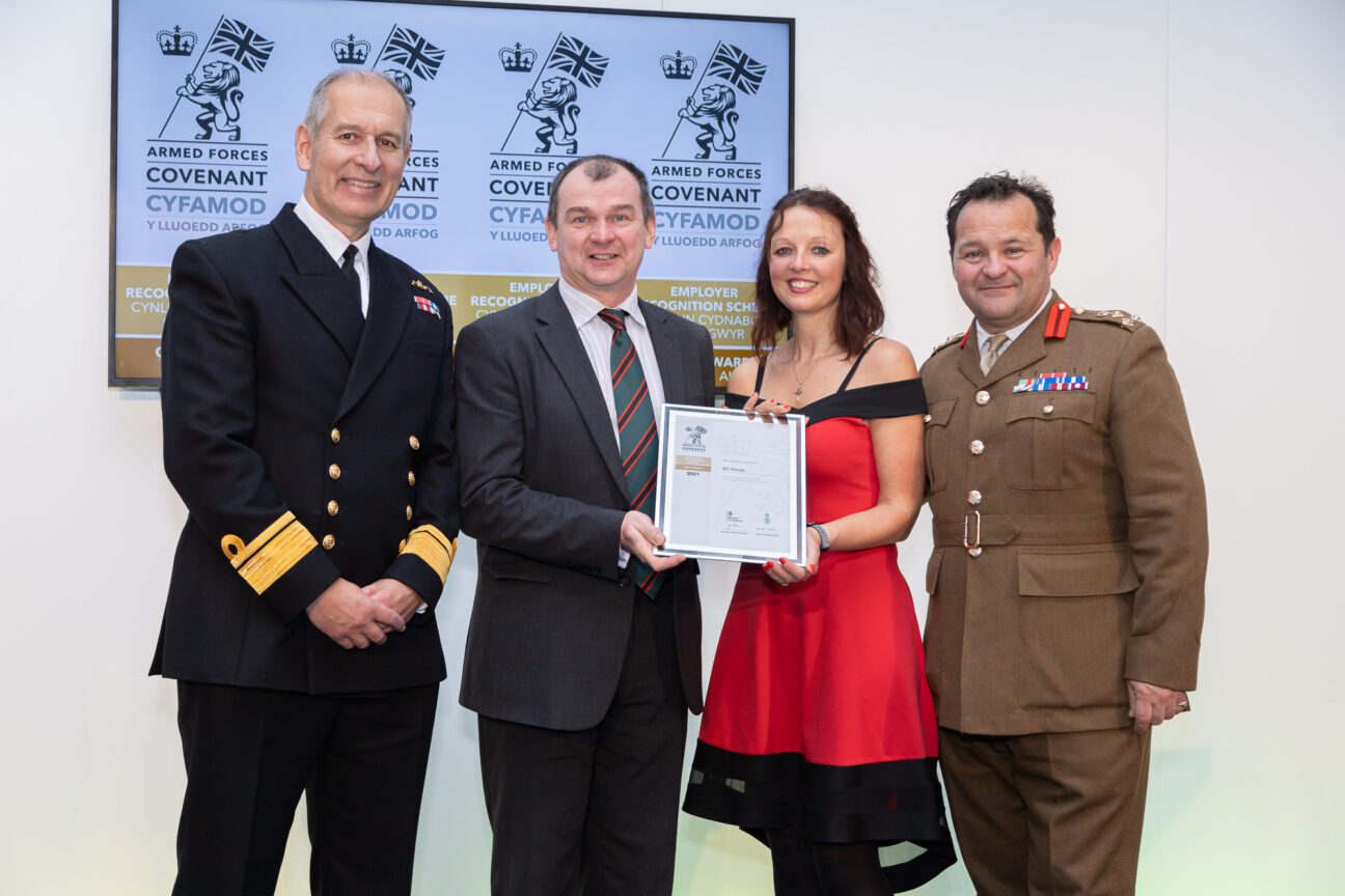 Receiving the Gold Award