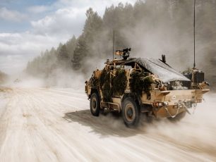 A British Jackal 2 reconnaissance vehicle from the Light Dragoons, travels across a training area in Estonia. Personnel from all three services of the UK Armed Forces are deployed in Estonia, carrying out exercises and operations as part of our commitment to NATO. More than 1,500 troops have been deployed for Exercise Spring Storm, demonstrating the reinforcement of the UK-led NATO enhanced Forward Presence (eFP) Battlegroup to Brigade-sized strength. 14,000 personnel from 11 NATO countries will demonstrate interoperability in multi-domain training scenarios as part of the exercise. More than 1,500 UK troops are set to train alongside thousands of personnel from NATO Alliance countries, as part of a major exercise in Estonia. Exercise Spring Storm is the largest annual military exercise involving the UK-led NATO enhanced Forward Presence Battlegroup, comprised of both UK and French forces, with more than 14,000 personnel due to take part from 11 NATO countries. At last years NATO summit, the UK committed to increase the size of its eFP commitment, with this years exercise marking the first time the UK has conducted a brigade-sized deployment to Estonia  involving hundreds more personnel than in previous deployments.