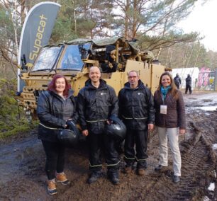 Photographed at Supacat HMT Capability Event Rob Vinning Mark Goode Lizzie Jones