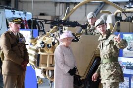 Her Majesty Queen Elizabeth II with Supacat HMT